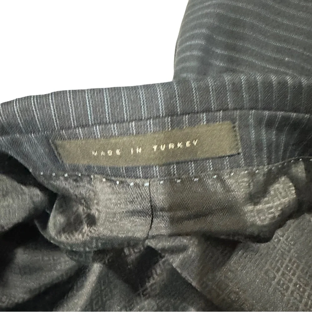Hugo Boss Pasini2/Movie2 Navy & Periwinkle Stripe 2 Button Wool Suit Coat Sz 46L - Picture 12 of 16